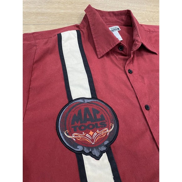 Mac Tools Men’s Short Sleeve Button Up Shirt Double Sided Large L - Picture 3 of 7